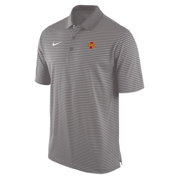 Nike I-State Black FA26 Striped Polo